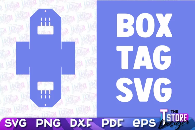 Box Tag SVG | Paper Cut Design | SVG File | Paper Box Design