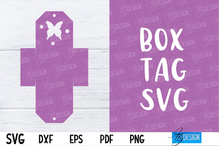 Box Tag SVG | Box Tag Paper Cut Design | SVG File