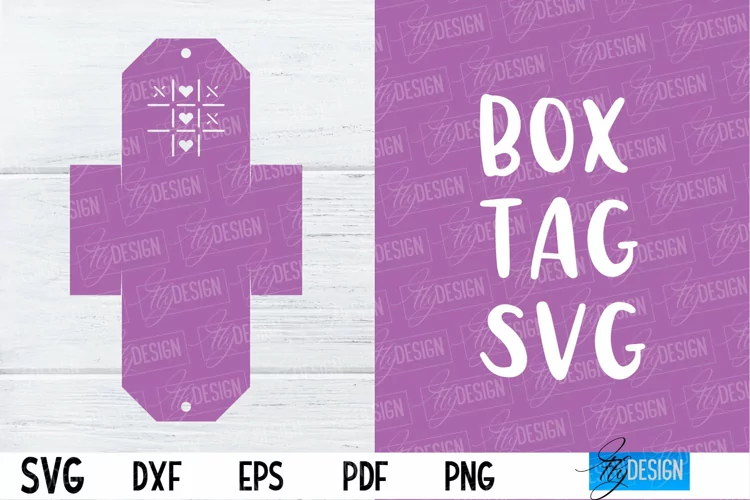 Box Tag SVG | Box Tag Paper Cut Design | SVG File
