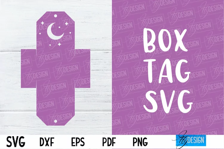Box Tag SVG | Box Tag Paper Cut Design | SVG File