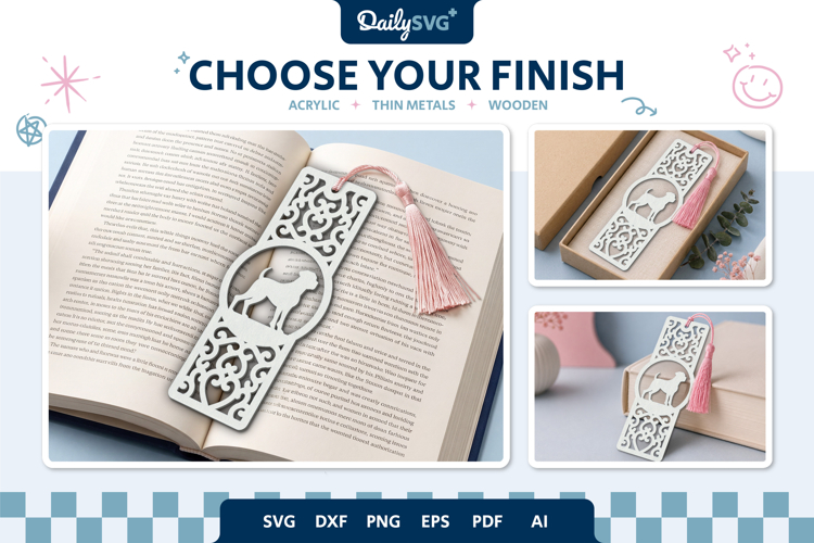Dog Decorative Bookmark Papercut