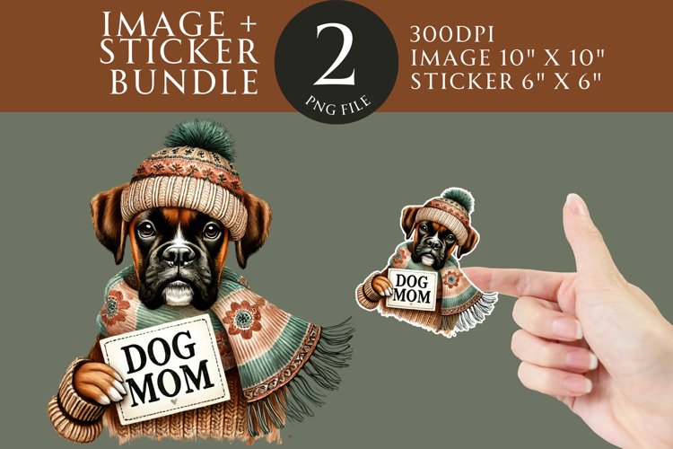 Boxer Dog Clipart Image 8