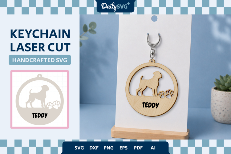 My Dog Keychain SVG