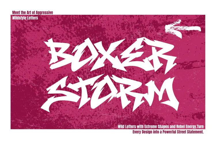 Boxer Storm - Wild Graffiti Font