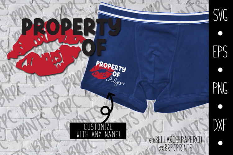 Mens Funny Underwear | Kiss Lips | Valentines Day Gift SVG