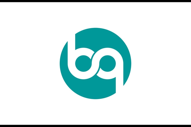 BQ letter logo design. bq