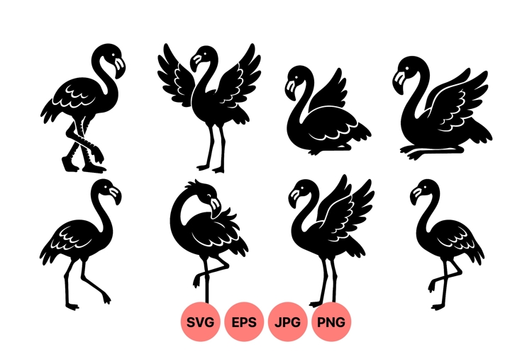 Flamingo Vector Image 11