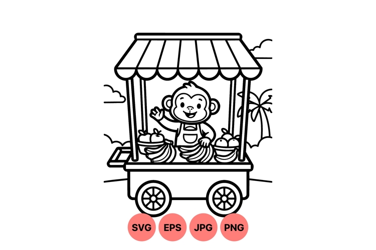 Monkey Illustration Image 19