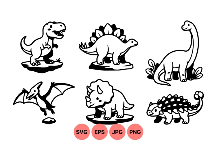 Cute dinosaur clipart Image 3