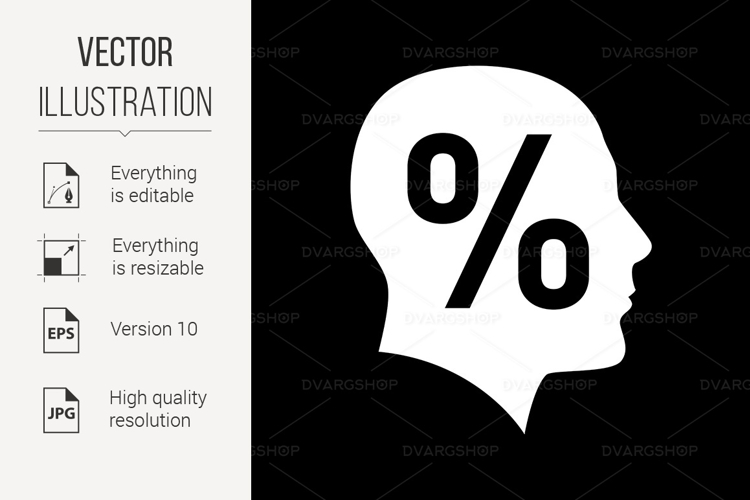 Human Head Silhouette Image 12