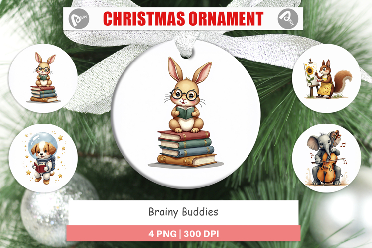 Scholarly Animals Ornament