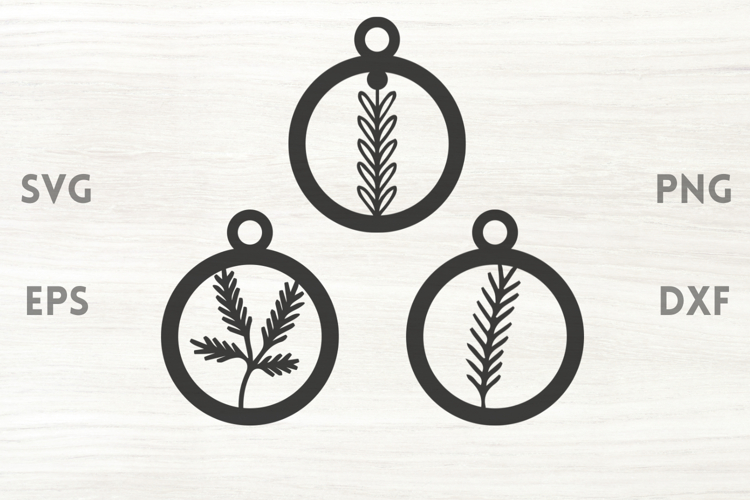 Fir Tree Ornaments SVG