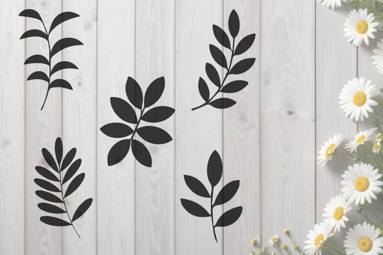 Leaf silhouettes SVG
