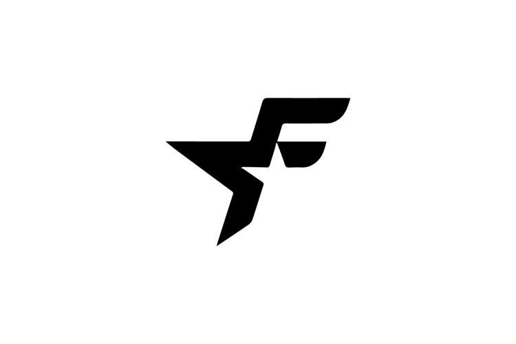 Branding business logo initial f template concept