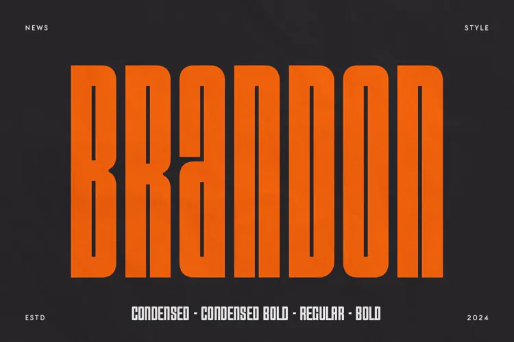 Brandon - Condensed Headline Font Family