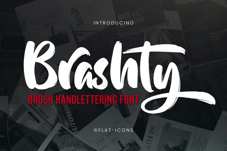Brashty Brush Handlettering Font