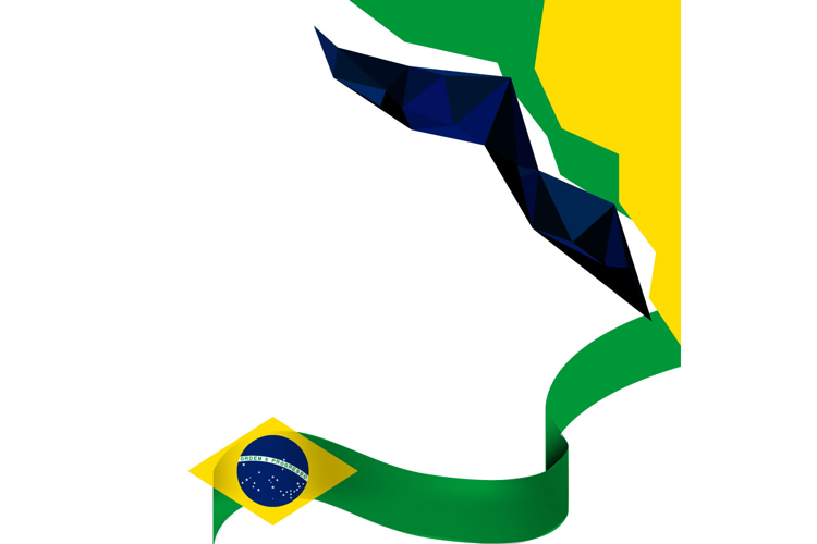 Brazil republic day twibbon banner background graphic