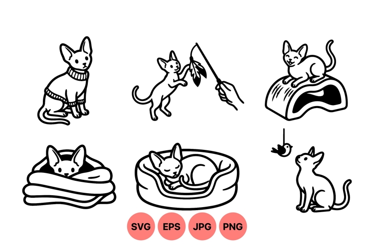 Cute Cat Clipart  Image 3