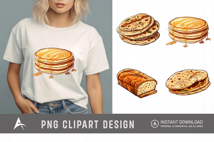 Watercolor Bread Clipart