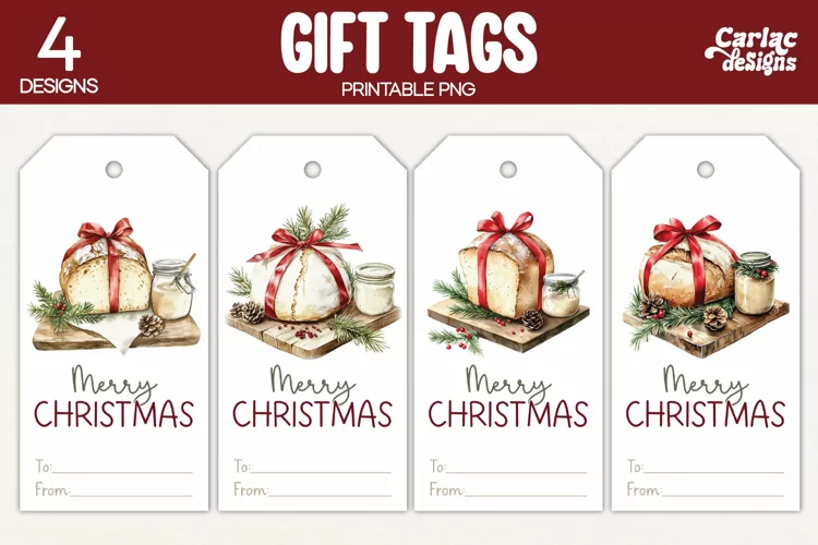 Christmas Gift Tags, Merry Christmas Printable Tags