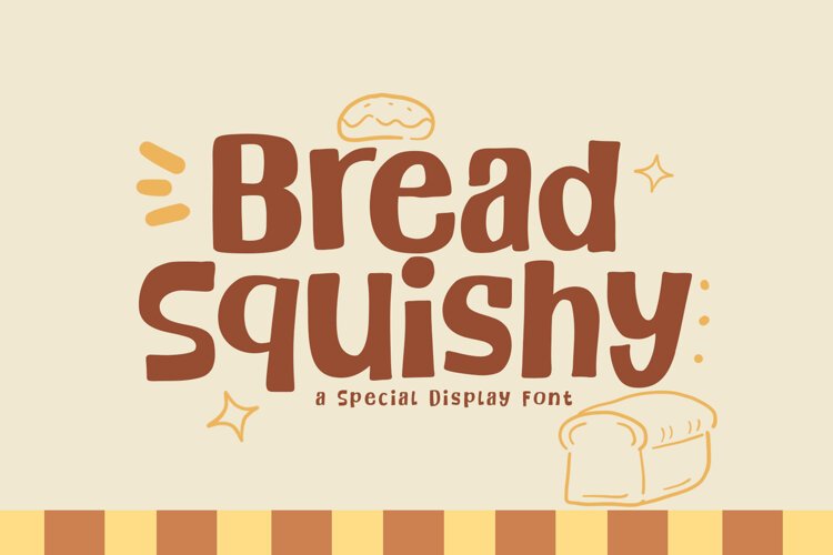 Bread Squishy - A Fun & Cozy Font example image 1