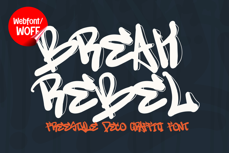 Break Rebel | Decorative Graffiti Tags Webfont