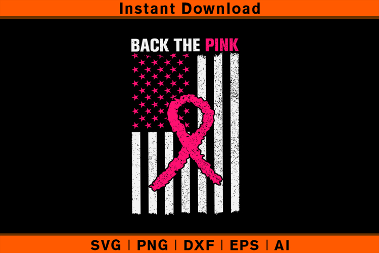 Pink Ribbon Svg Image 9