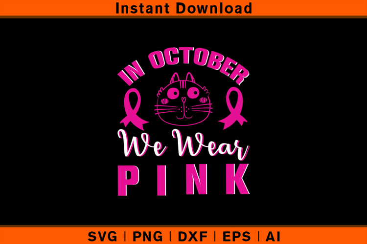 Pink Ribbon Svg Image 16