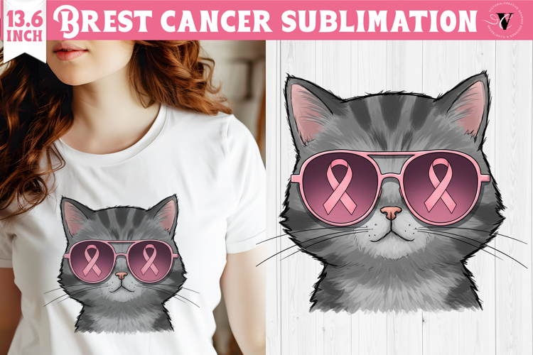 Breast cancer sublimation | Pink ribbon | Awareness Clipart