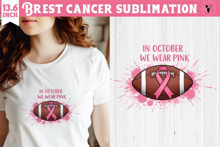 Breast cancer sublimation | Pink ribbon | Awareness Clipart