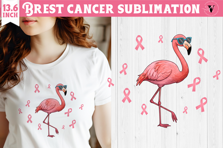 Breast cancer sublimation | Pink ribbon | Awareness Clipart