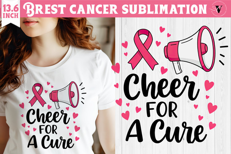 Breast cancer sublimation | Pink ribbon | Awareness Clipart