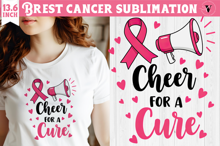 Breast cancer sublimation | Pink ribbon | Awareness Clipart