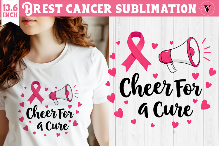Breast cancer sublimation | Pink ribbon | Awareness Clipart