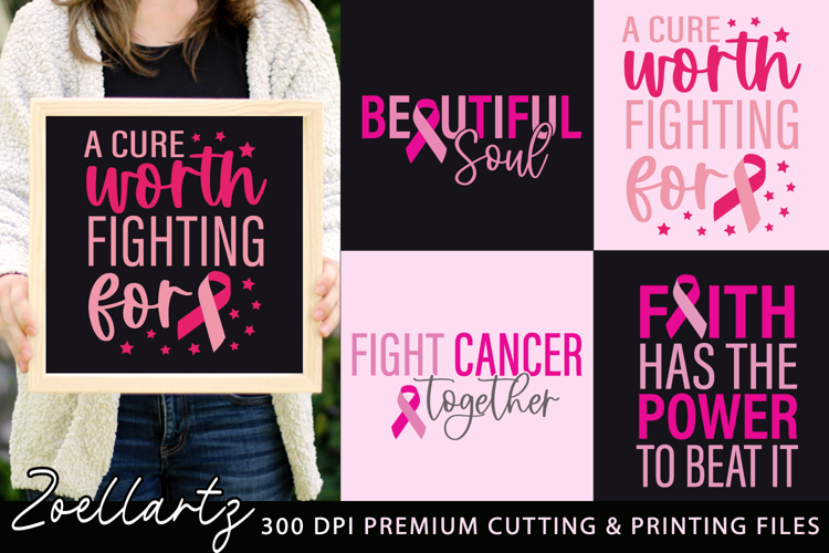 Breast Cancer Awareness SVG PNG EPS DXF Pink Ribbon SVG