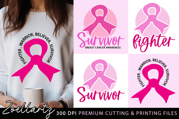Breast Cancer Awareness SVG PNG EPS DXF Pink Ribbon SVG
