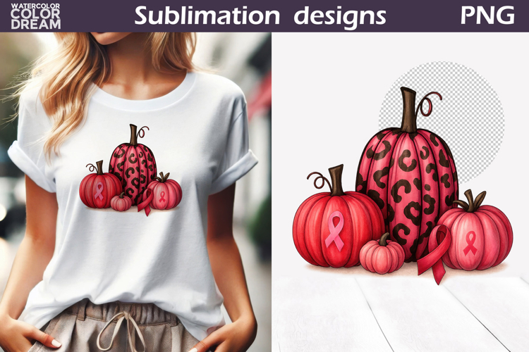 Breast Cancer Awareness | Pink Ribbon Pumpkin
