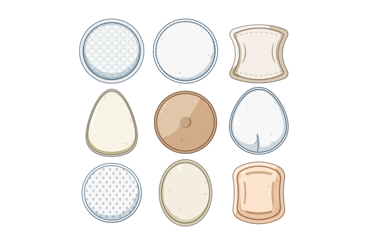 Reusable cotton breast pads for nursing mothers