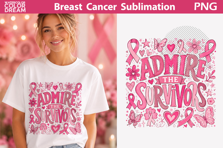 Admire the Survivors | Cancer Shirt Sublimation