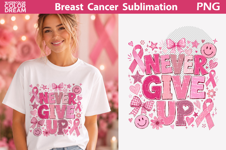 Pink Ribbon Awareness| Breast Cancer Sublimation