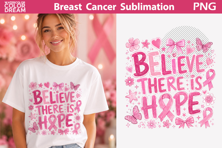 Pink Ribbon Awareness| Breast Cancer Sublimation