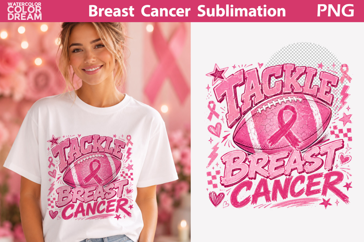 Pink Ribbon Awareness| Breast Cancer Sublimation