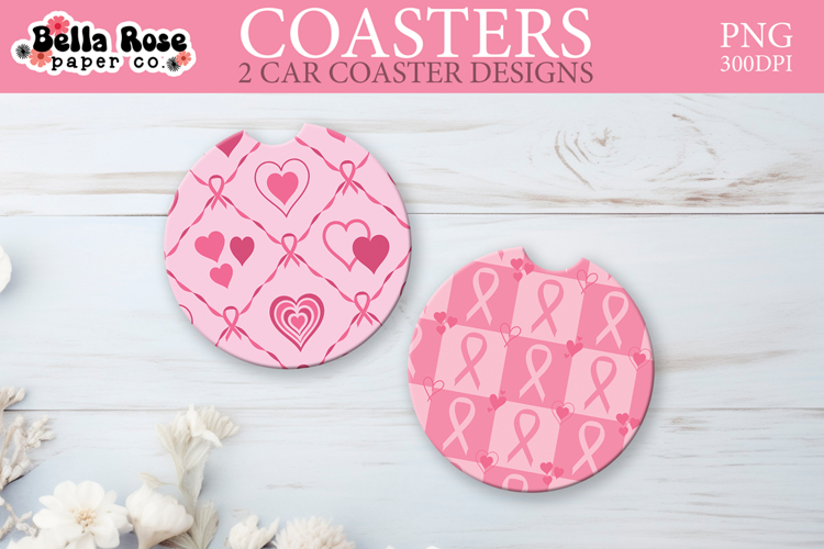 Breast Cancer Awareness | Car Coaster Keychain Sublimation