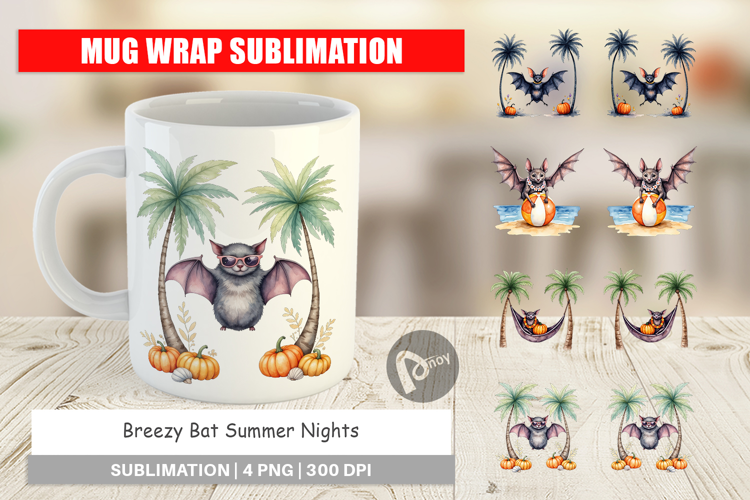 Mug Wrap Breezy Bat Nights