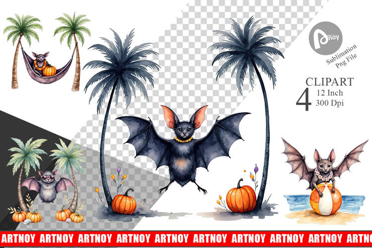Breezy Bat Nights Clipart