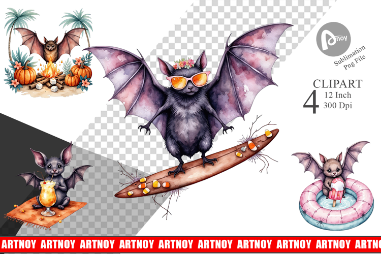 Breezy Bat Nights Clipart