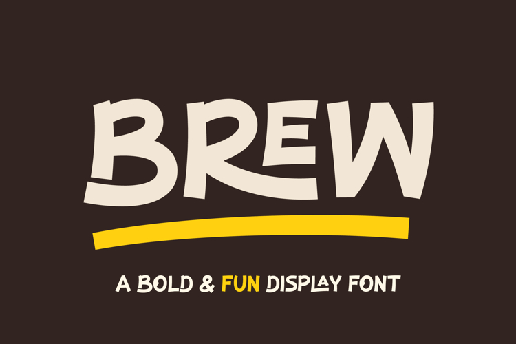 Brew - Bold & Fun Display Font