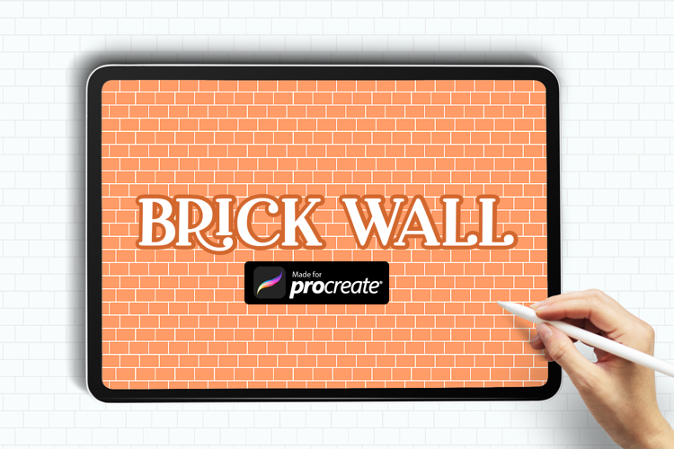 Brick Wall Pattern Procreate Brush | Perfect for Backgrounds