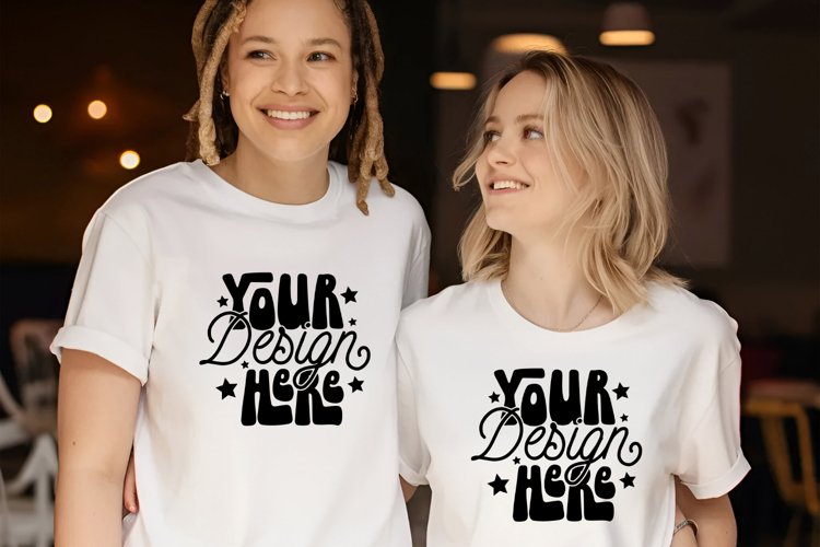 White Tshirt Mockup Image 24