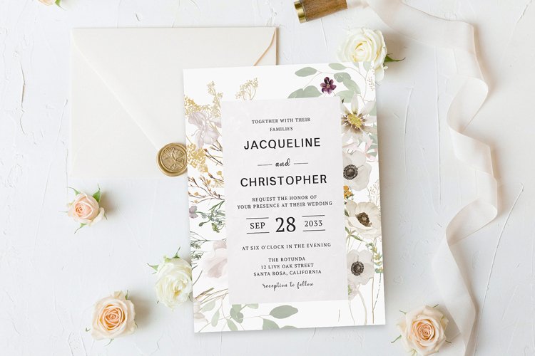 Elegant Wedding Invitation Templates Image 2